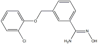 3-[(2-chlorophenoxy)methyl]-N'-hydroxybenzenecarboximidamide Structure