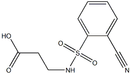 3-[(2-cyanobenzene)sulfonamido]propanoic acid Structure