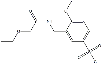 3-[(2-ethoxyacetamido)methyl]-4-methoxybenzene-1-sulfonyl chloride