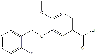 3-[(2-fluorophenyl)methoxy]-4-methoxybenzoic acid Structure