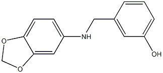 3-[(2H-1,3-benzodioxol-5-ylamino)methyl]phenol Structure