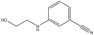 3-[(2-hydroxyethyl)amino]benzonitrile 结构式