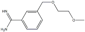 3-[(2-methoxyethoxy)methyl]benzenecarboximidamide Struktur