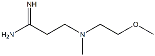 3-[(2-methoxyethyl)(methyl)amino]propanimidamide 结构式