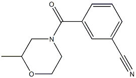 3-[(2-methylmorpholin-4-yl)carbonyl]benzonitrile Structure