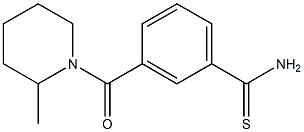 3-[(2-methylpiperidin-1-yl)carbonyl]benzenecarbothioamide Structure