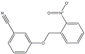 3-[(2-nitrobenzyl)oxy]benzonitrile,,结构式