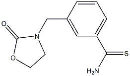  3-[(2-oxo-1,3-oxazolidin-3-yl)methyl]benzene-1-carbothioamide