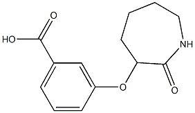 3-[(2-oxoazepan-3-yl)oxy]benzoic acid Struktur