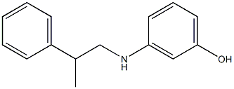 3-[(2-phenylpropyl)amino]phenol,,结构式