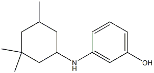 3-[(3,3,5-trimethylcyclohexyl)amino]phenol Structure