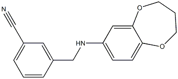 3-[(3,4-dihydro-2H-1,5-benzodioxepin-7-ylamino)methyl]benzonitrile