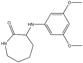 3-[(3,5-dimethoxyphenyl)amino]azepan-2-one,,结构式