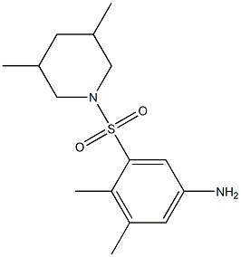 3-[(3,5-dimethylpiperidine-1-)sulfonyl]-4,5-dimethylaniline Structure