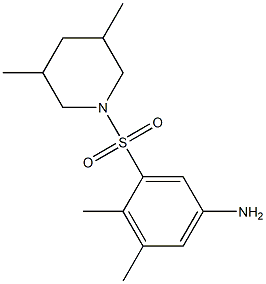 3-[(3,5-dimethylpiperidine-1-)sulfonyl]-4,5-dimethylaniline|