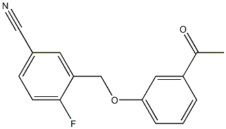 3-[(3-acetylphenoxy)methyl]-4-fluorobenzonitrile