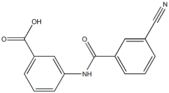 3-[(3-cyanobenzene)amido]benzoic acid