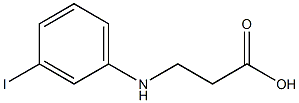 3-[(3-iodophenyl)amino]propanoic acid,,结构式