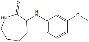 3-[(3-methoxyphenyl)amino]azepan-2-one Structure