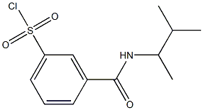 3-[(3-methylbutan-2-yl)carbamoyl]benzene-1-sulfonyl chloride Structure