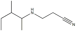 3-[(3-methylpentan-2-yl)amino]propanenitrile Structure