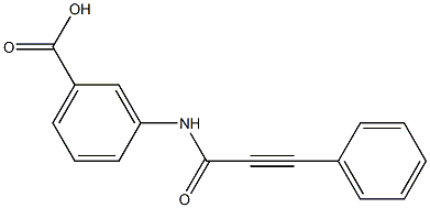 3-[(3-phenylprop-2-ynoyl)amino]benzoic acid Structure