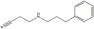 3-[(3-phenylpropyl)amino]propanenitrile Structure