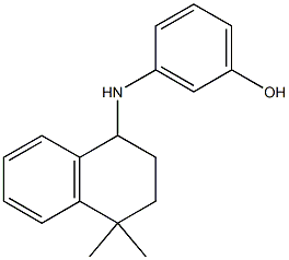 3-[(4,4-dimethyl-1,2,3,4-tetrahydronaphthalen-1-yl)amino]phenol