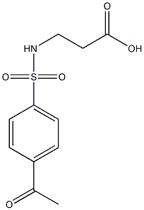 3-[(4-acetylbenzene)sulfonamido]propanoic acid