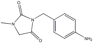 3-[(4-aminophenyl)methyl]-1-methylimidazolidine-2,4-dione Structure