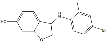 3-[(4-bromo-2-methylphenyl)amino]-2,3-dihydro-1-benzofuran-6-ol