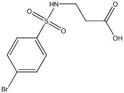 3-[(4-bromobenzene)sulfonamido]propanoic acid Structure