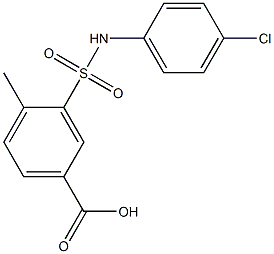 3-[(4-chlorophenyl)sulfamoyl]-4-methylbenzoic acid