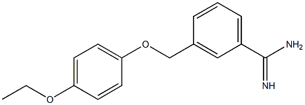 3-[(4-ethoxyphenoxy)methyl]benzenecarboximidamide,,结构式