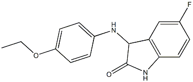  3-[(4-ethoxyphenyl)amino]-5-fluoro-2,3-dihydro-1H-indol-2-one