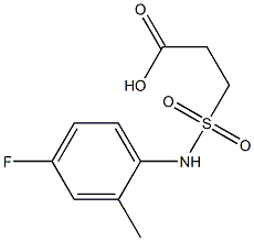 3-[(4-fluoro-2-methylphenyl)sulfamoyl]propanoic acid