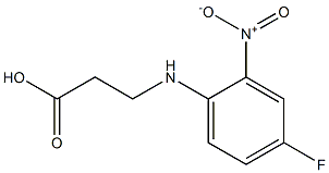 3-[(4-fluoro-2-nitrophenyl)amino]propanoic acid Structure
