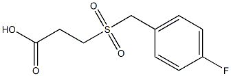 3-[(4-fluorobenzyl)sulfonyl]propanoic acid Structure