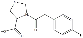 3-[(4-fluorophenyl)acetyl]-1,3-thiazolidine-4-carboxylic acid|