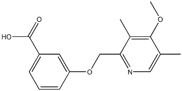 3-[(4-methoxy-3,5-dimethylpyridin-2-yl)methoxy]benzoic acid Structure