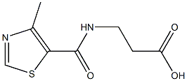 3-[(4-methyl-1,3-thiazol-5-yl)formamido]propanoic acid Structure