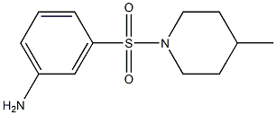 3-[(4-methylpiperidin-1-yl)sulfonyl]aniline 化学構造式