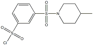 3-[(4-methylpiperidine-1-)sulfonyl]benzene-1-sulfonyl chloride|