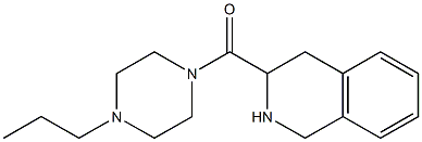 3-[(4-propylpiperazin-1-yl)carbonyl]-1,2,3,4-tetrahydroisoquinoline 结构式