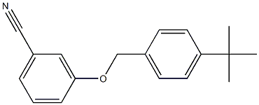 3-[(4-tert-butylphenyl)methoxy]benzonitrile 化学構造式