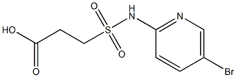 3-[(5-bromopyridin-2-yl)sulfamoyl]propanoic acid Structure