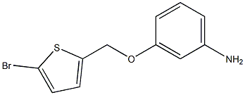 3-[(5-bromothiophen-2-yl)methoxy]aniline 化学構造式