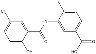 3-[(5-chloro-2-hydroxybenzene)amido]-4-methylbenzoic acid