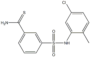 3-[(5-chloro-2-methylphenyl)sulfamoyl]benzene-1-carbothioamide,,结构式