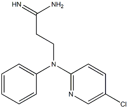 3-[(5-chloropyridin-2-yl)(phenyl)amino]propanimidamide Structure